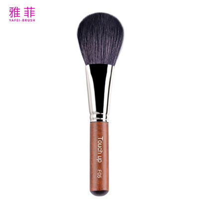 comprar F05 Cabelo de cabra cinza misturado escova sintética redonda em pó de marca privada duradoura Fabricação em linha