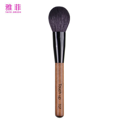 comprar T07 Logotipo OEM/ODM Cabra Pelo Natural Púrpura Blush Maquiagem escovas Tubos de cobre Manoplas de madeira Manual Fabricação em linha
