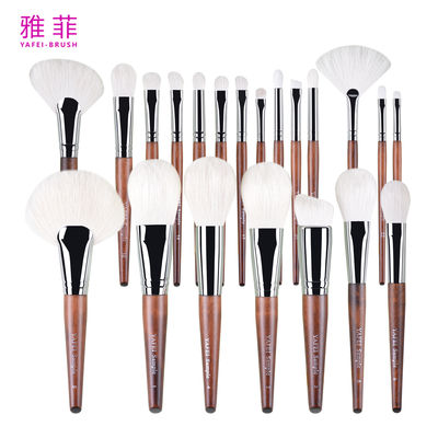 comprar 282A18023 Luxo 23pcs escovas de maquiagem de cabelo de animais profissional de maquiagem de escovas de conjunto de marca privada logotipo personalizado Fabricação em linha