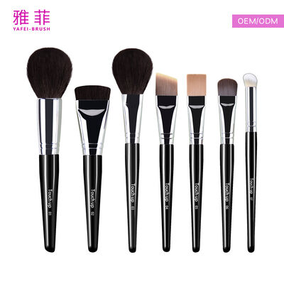 comprar Conjunto de pincéis de maquiagem profissional em formato de língua média, com cerdas de sable, cabo personalizável em cor e tamanho Fabricação em linha