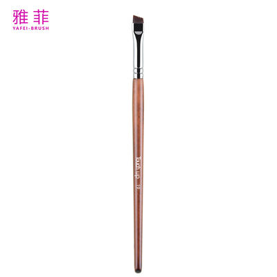 TOUCH UP 19 Custom LOGO Fine Thin Vegan Sobrancelha Eyeliner Maquiagem Escova Mão de Madeira