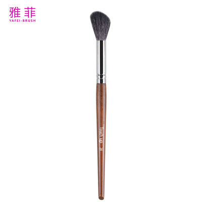 TOUCH UP 28 blending blusher nariz sombra de contorno escova logotipo personalizado cabelo de animal de cobre ferrule alça de madeira de qualidade premium OEM ODM fábrica