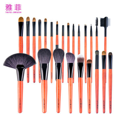 267A19824 OEM ODM Fábrica 24 peças High Quality maquiagem pincel conjunto com suporte saco Contouro pó concealer blush