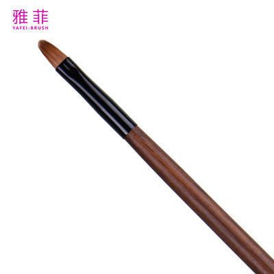 Pincel de maquiagem T23 Kolinsky Sable Hair com cabo de madeira Private Label para detalhes de lábios, elegante
