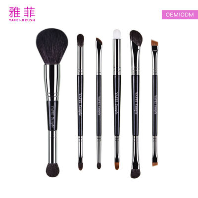 Pincel de mistura de cabelos de sabre clássico em forma de língua média, Serviços OEM/ODM disponíveis Código do produto: 14