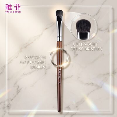 Luxo Brush de Sombra de Olho Premium Cabelo Sable Design Personalizavel Aplicador de Maquiagem Ocular com Alça Ergonômica