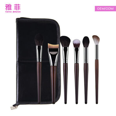 Set de escova de maquiagem de língua média em forma de cabelo clássico de sabre, ideal para maquiadores profissionais e salões de belezaY18