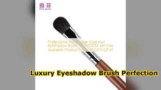 ODM luxuoso do OEM da escova da sombra do cabelo da cabra